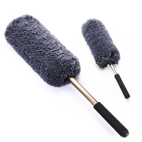 
Card Decoration Society Feather Duster Dust Removal Retractable Duster Car Soft-Bristled Brush Car Wash Car Wipe Car Mop Snow Sweeper