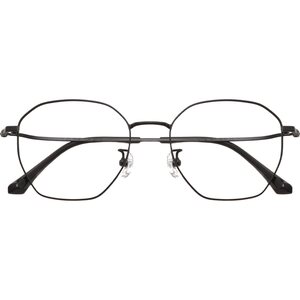 Ultra -light big face polygon myopia glasses frame Female can be equipped with a degree of net red men's Korean version of the tide -faced eye rack
