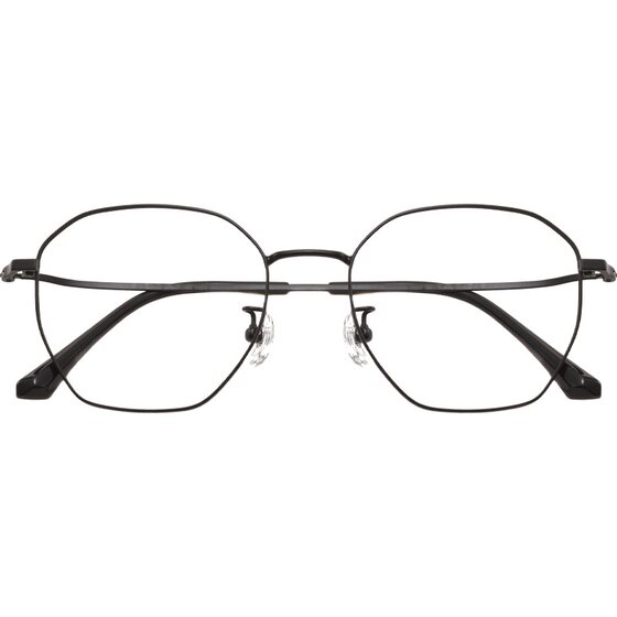Ultra -light big face polygon myopia glasses frame Female can be equipped with a degree of net red men's Korean version of the tide -faced eye rack
