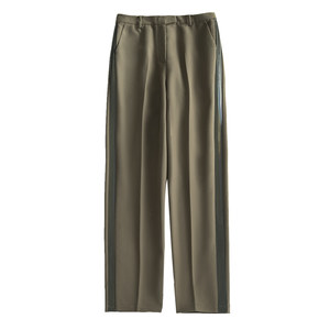 European station fashion straight leisure pants female new spring career commute vertical sense self -slim pencil and trousers