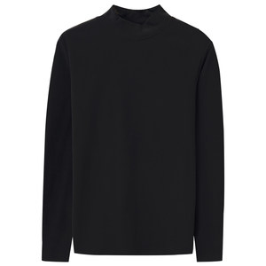 
Bottom shirt for men long-sleeved T-shirt for men in autumn and winter, men's grinding German velvet double-sided velvet base customized half-high collar inner layer trendy