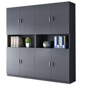 
File cabinet wooden boss office bookcase information file cabinet with lock storage cabinet simple modern office furniture