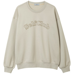 
Clearance sweatshirt men's spring and autumn letter round neck baseball uniform casual knitted loose sports inner jacket for men