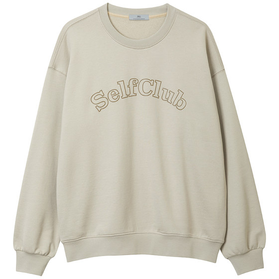 
Clearance sweatshirt men's spring and autumn letter round neck baseball uniform casual knitted loose sports inner jacket for men