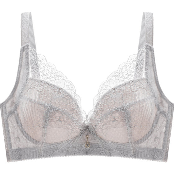 Underwear Women No Steel Circle Big chest shows small text bras, large size gathered and integrated pair of breasts.