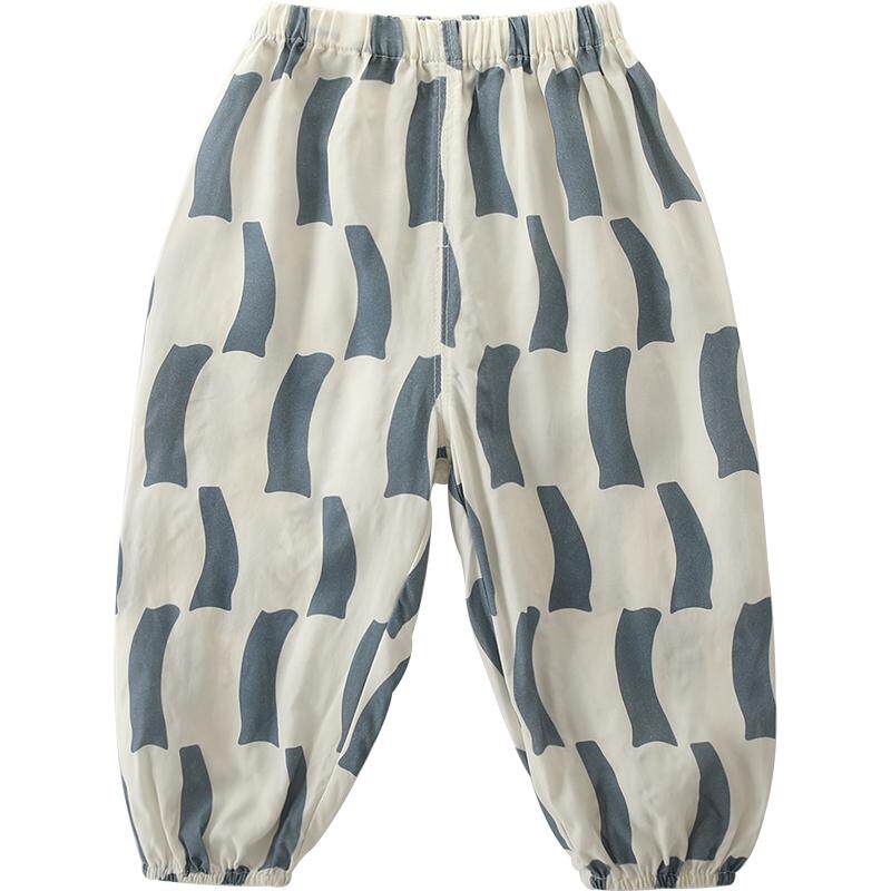 儿童防蚊裤男童春秋休闲灯笼裤女童束脚婴儿长裤夏季薄款宝宝裤子