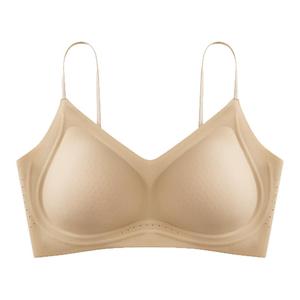 予怡姿无痕内衣女小胸聚拢粉底液内衣隐形肤细肩带文胸美背文胸
