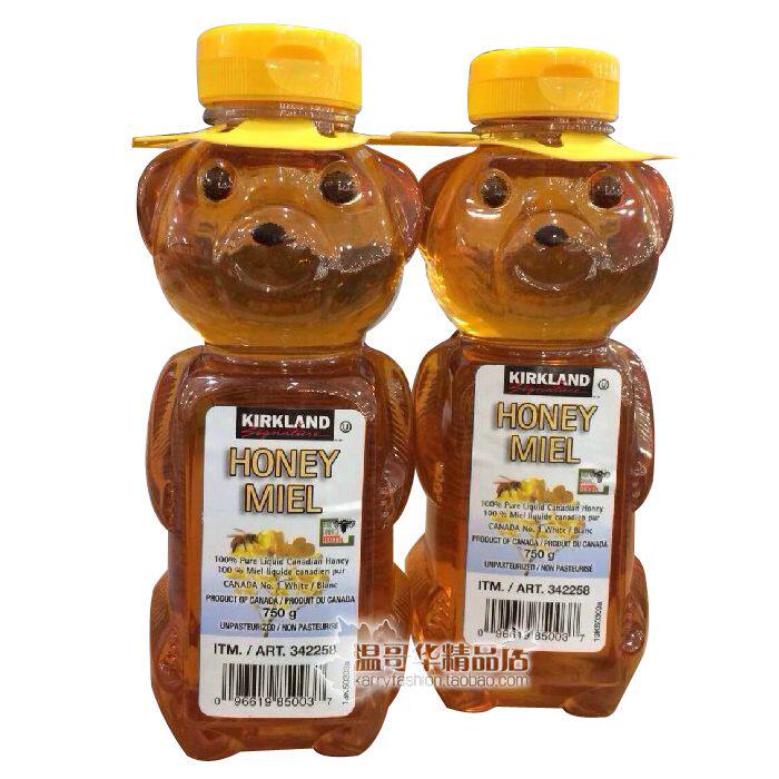 现货加拿大可兰100%纯天然 小熊蜂蜜 750克