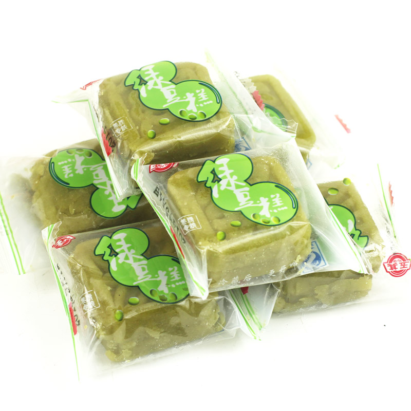 1折网 特产零食 传统糕点绿豆糕220克*2袋 独立包装 清凉解暑 tx