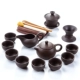 Meige gốc quặng tím cát Xishi nồi Kung Fu bộ trà retro hộ gia đình đất sét ấm trà tách trà sáu quý ông trà đạo - Trà sứ