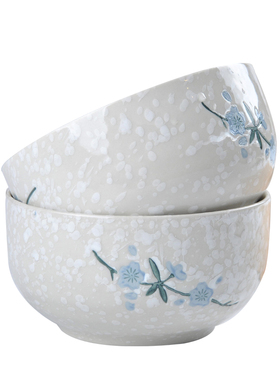 【天猫超市】arst/雅诚德梅纹雪花釉釉下彩陶瓷6英寸日式高脚碗