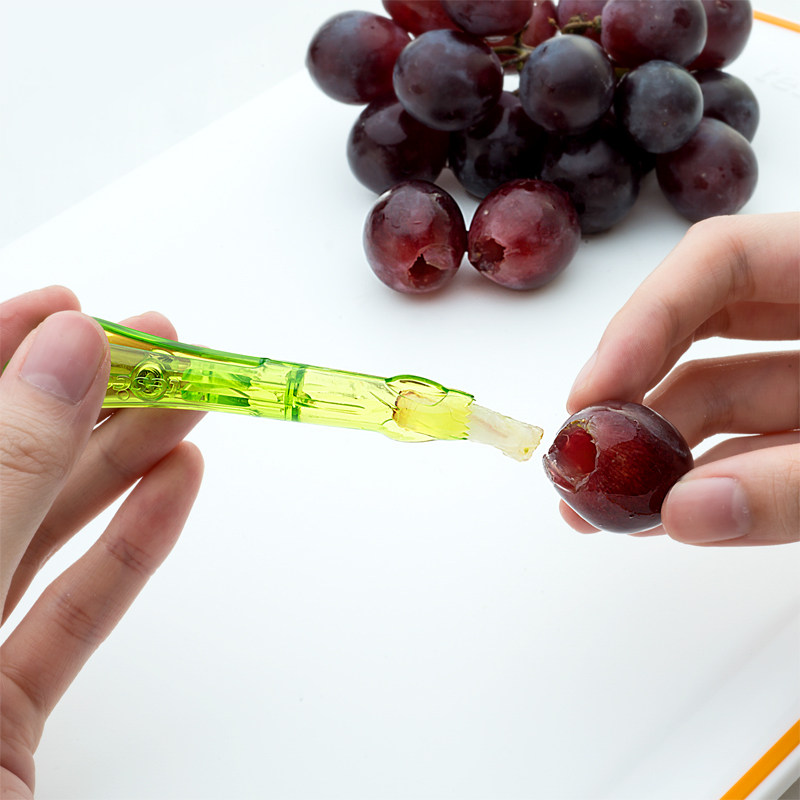 捷克tescoma正品 葡萄去籽器2件套葡萄提子去籽专用 创意厨房用品