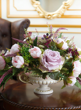 新品仿真花卉pu郁金香桌花客厅酒店样板房书房卧室绢花装饰