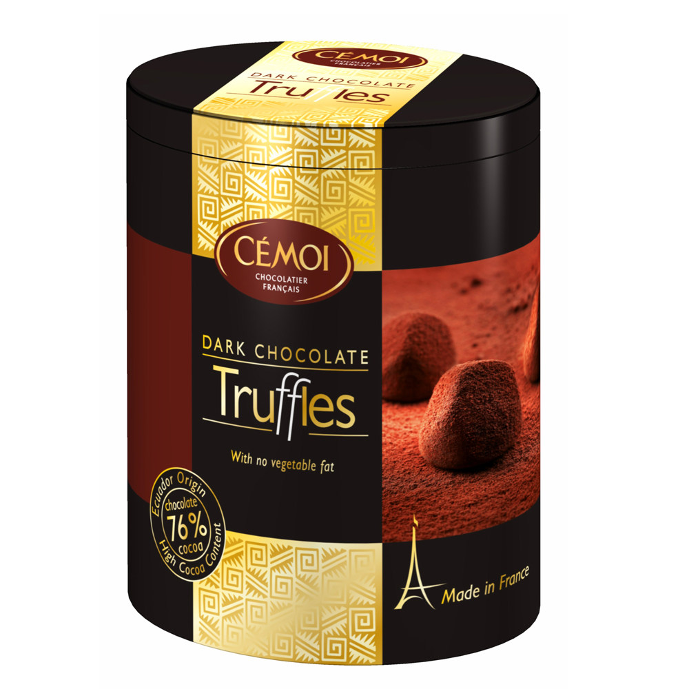 【天猫超市】法国进口 cemoi/赛梦76%松露形黑巧克力