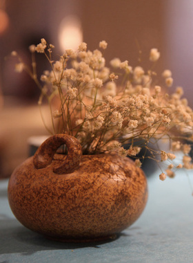 万仟堂花盆摆件 花器花插茶道 创意插花花器 乡村花插花盆 步步高