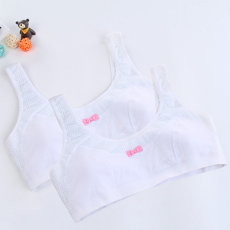 Girls underwear junior high school high school student bra 18-year-old girl  16 adolescent development period third stage 14 pure cotton