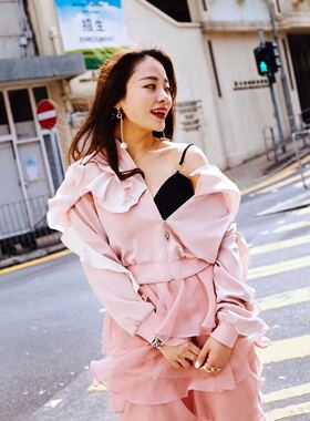 chiris chic女生外套女春秋韩版学生刺绣bf原宿宽松2017新款百搭