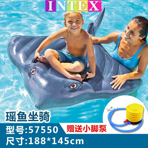 INTEX Водный плавательный круг для взрослых, надувная игрушка, фламинго, увеличенная толщина, единорог