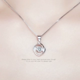 Ожерелье, аксессуар, цепочка до ключиц, браслет с одной бусиной, модная подвеска, серебро 925 пробы, в корейском стиле, простой и элегантный дизайн