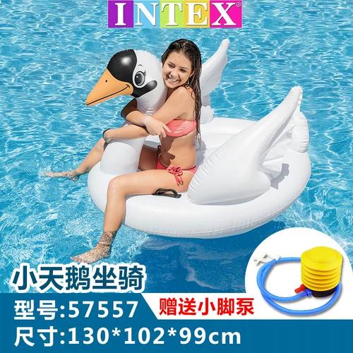 INTEX Водный плавательный круг для взрослых, надувная игрушка, фламинго, увеличенная толщина, единорог