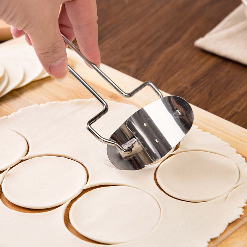 泡沫之夏不锈钢切饺子皮模具压水饺皮工具厨房手动包饺子器包邮
