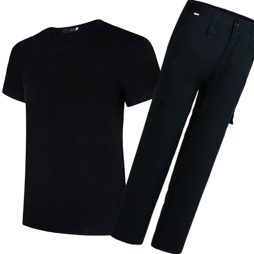 Летняя одежда для работы, комплект, тонкая летняя униформа, дышащая футболка, короткий рукав