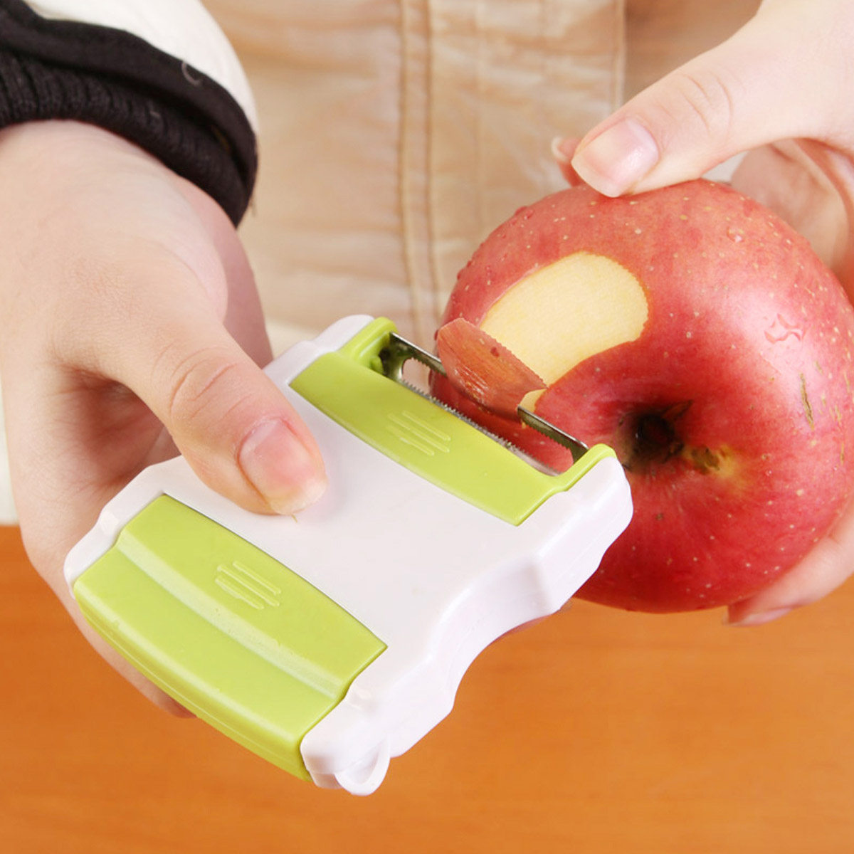 泡沫之夏 双头不锈钢去皮器削皮器水果削皮刀苹果皮刨刀剥皮刨子