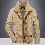 Утепленная мужская хлопковая куртка, осенний демисезонный жакет, большой размер