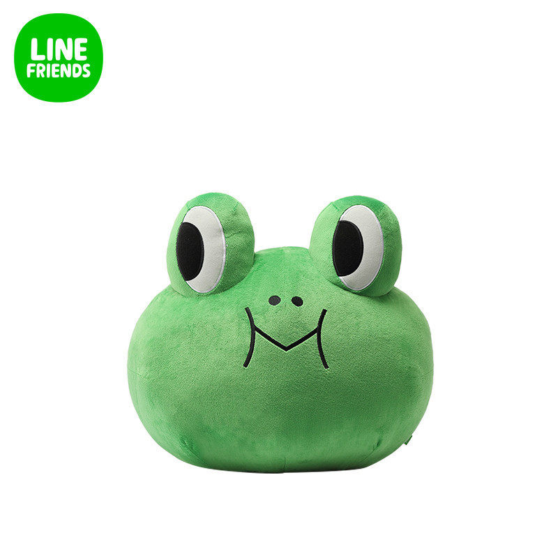line friends 连我朋友 新品绿色蛙里奥超大头