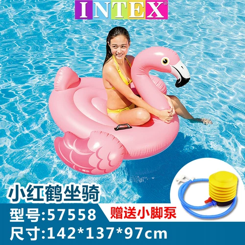 INTEX Водный плавательный круг для взрослых, надувная игрушка, фламинго, увеличенная толщина, единорог