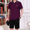 Purple shorts, with short sleeve