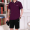 1663紫色(短袖短裤)