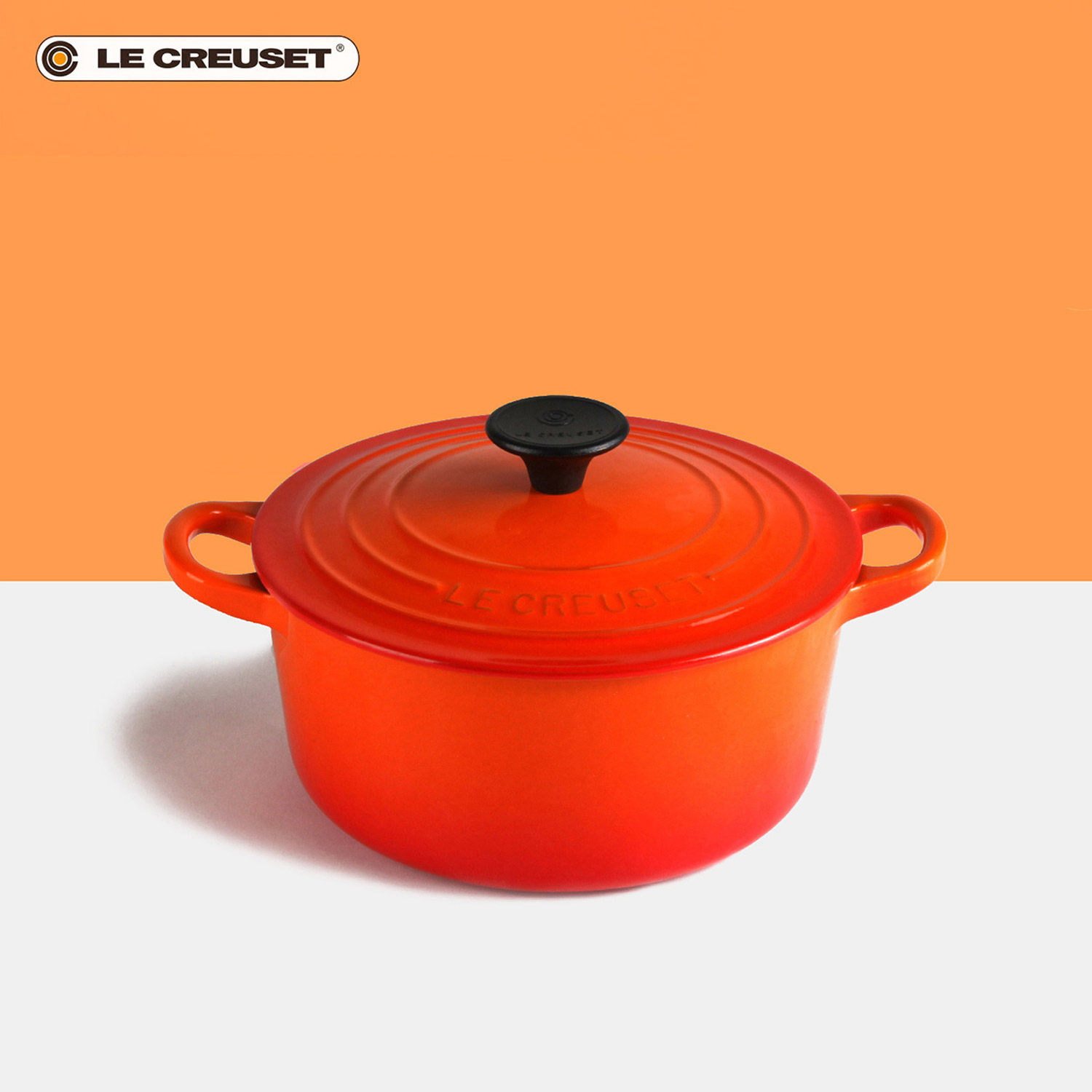 法国 le creuset 酷彩 珐琅铸铁类 圆形法式烧