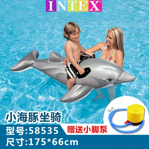 INTEX Водный плавательный круг для взрослых, надувная игрушка, фламинго, увеличенная толщина, единорог