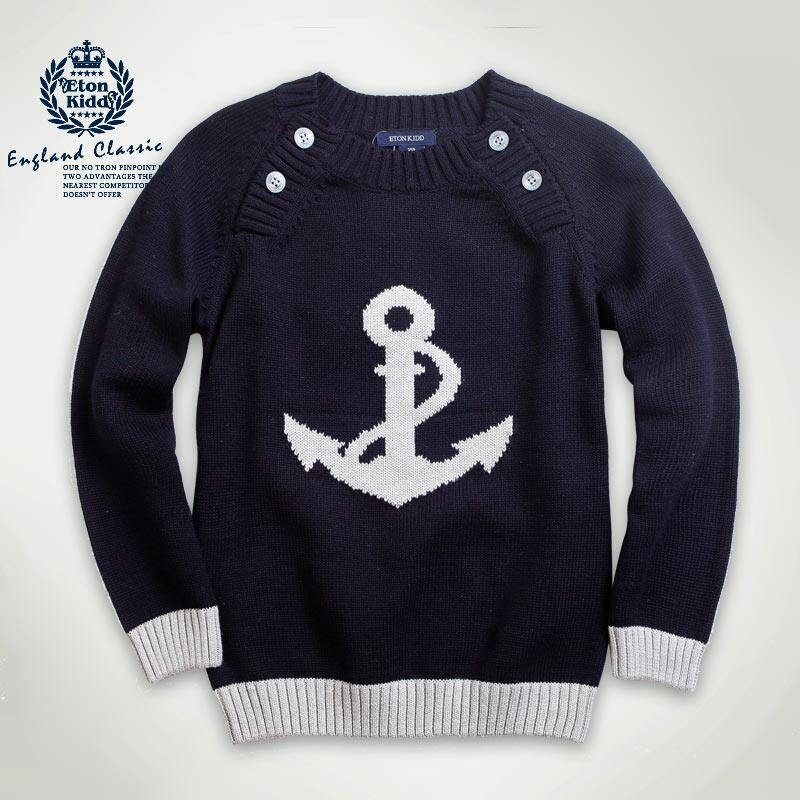 英伦航海风 伊顿纪德英伦 海军风男童毛衣女童
