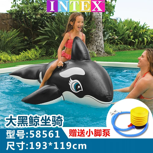 INTEX Водный плавательный круг для взрослых, надувная игрушка, фламинго, увеличенная толщина, единорог