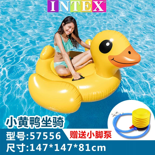 INTEX Водный плавательный круг для взрослых, надувная игрушка, фламинго, увеличенная толщина, единорог