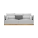 SofaZZO Yuanshan sofa Bắc Âu hiện đại tối giản khung gỗ rắn vải sofa căn hộ lớn phòng khách sofa - Ghế sô pha