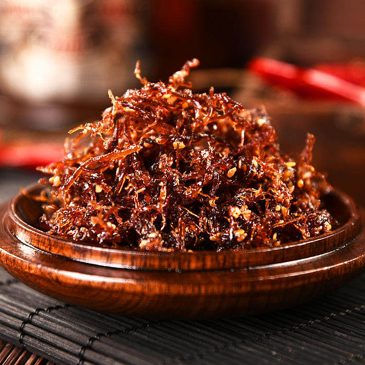 蜀道香 四川特产正宗自制黄牛肉熟食零食包邮灯影香辣牛肉丝88g