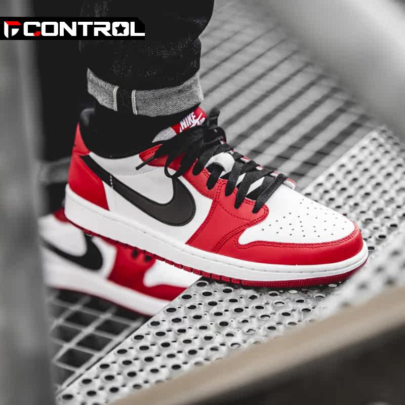 nike air jordan   low og aj1 公牛 芝加哥 白红 低帮705329-600