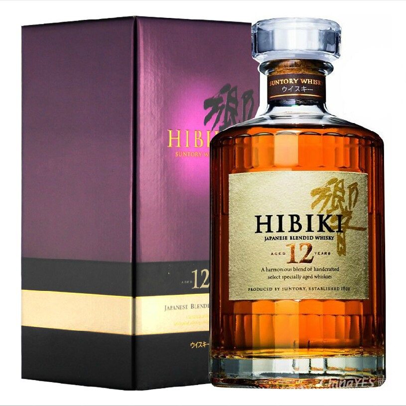 洋酒日本原装三得利响牌 hibiki    years old乡音12响12年威士忌