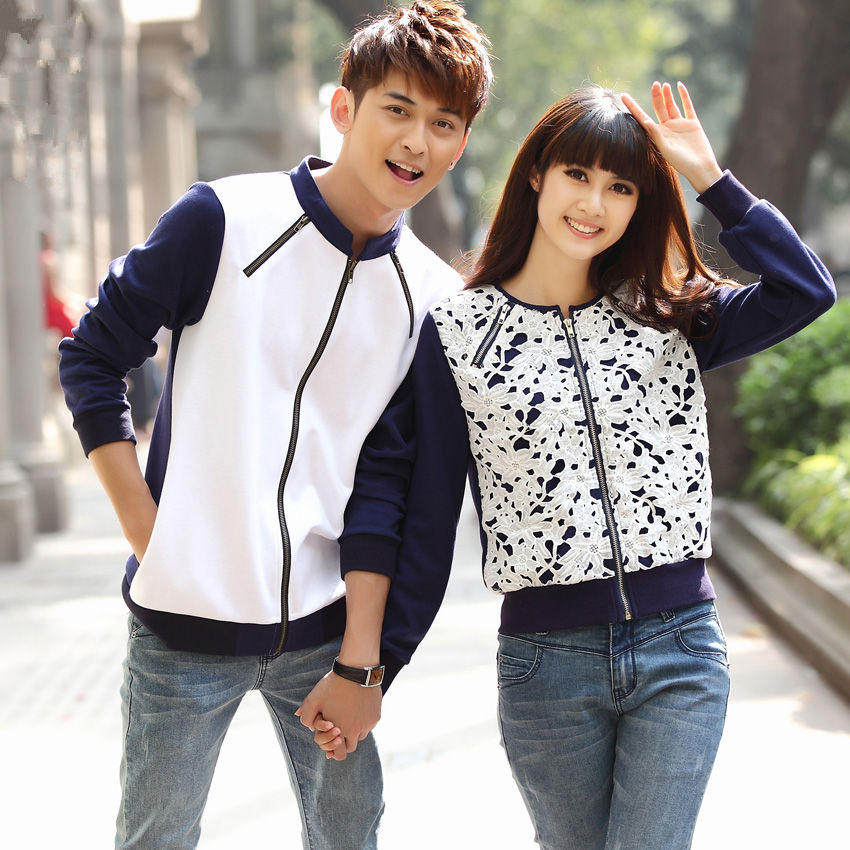 清新春季情侣装展活力