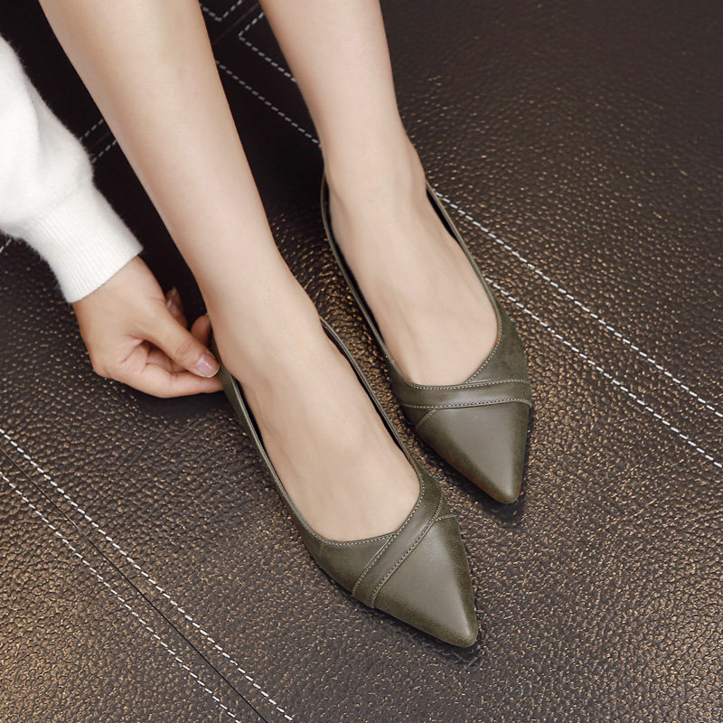 跟上你的脚步#推荐几款简单舒适的尖头平底鞋⊙▽