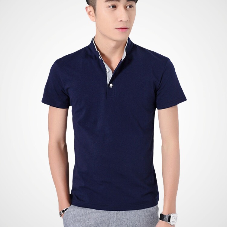 小立领保罗短袖polo衫t恤男正品青年带领t恤