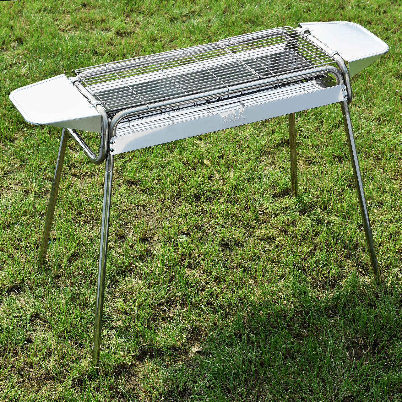 原始人家用不锈钢烧烤架户外烧烤炉木炭5人以上烤肉烧烤工具全套