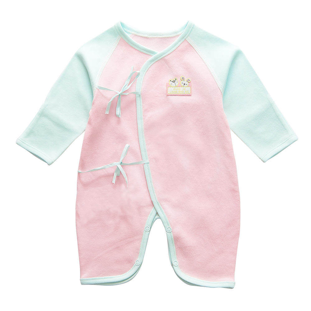 初生婴儿连体衣夏装 0-3-6个月新生儿衣服春秋