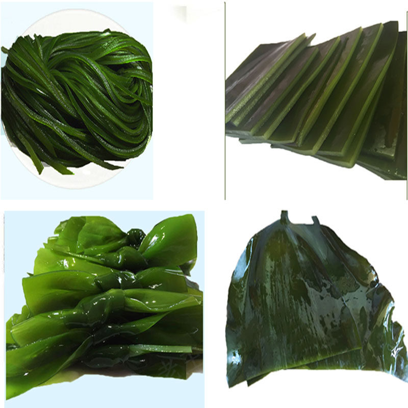 一,【盐渍法】          刚收割出海的海带颜色是褐色,烫菜加工后