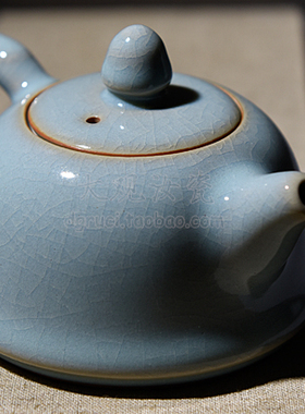 汝州原产地 汝窑茶具 朱家汝瓷 六方如意套装 礼盒带收藏证书包邮