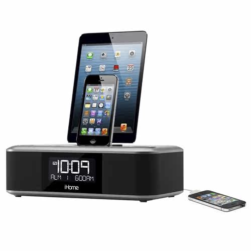 ihome搭载2个lightning充电dock的音响idl100