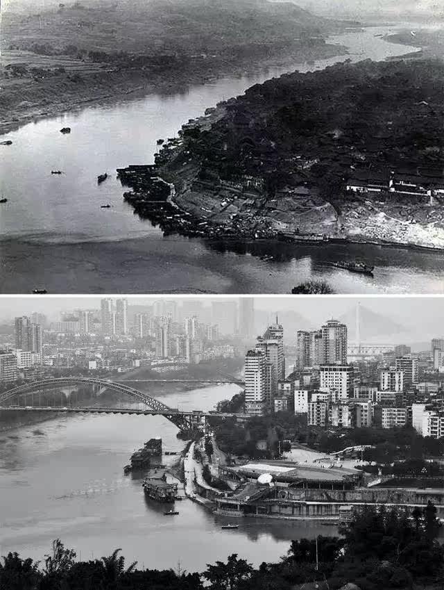 15张城市对比图,看中国100年变迁史!